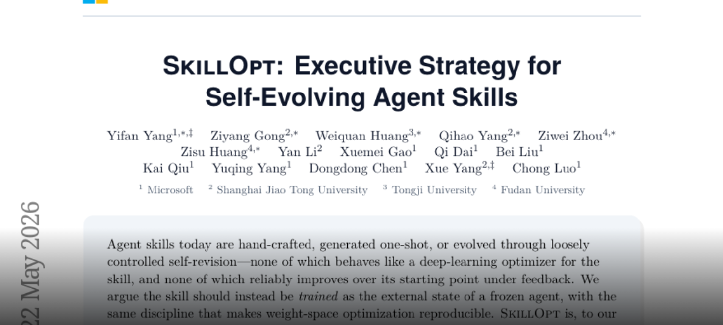 SkillOpt: Executive Strategy for Self-Evolving Agent Skills