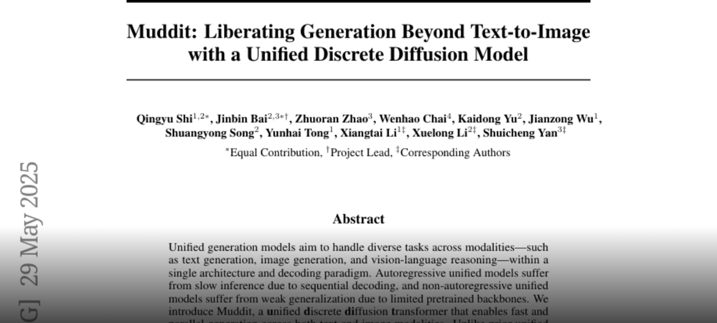 Muddit: Liberating Generation Beyond Text-to-Image with a Unified  Discrete Diffusion Model